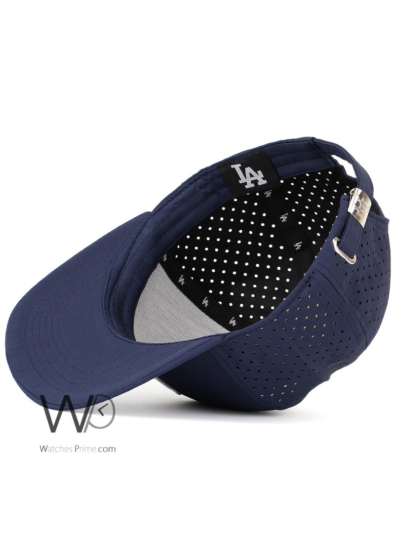 LA Dodgers Los Angeles Dodgers LA Snapback hip hop Cap Navy Blue Color Cotton Hat For Men  - Image 4