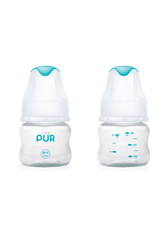 PUR Advanced Slim Glass Feeding Bottle - Superior Safety and Ergonomic Design for Babies | 60ml - Free from harmful substances and easy to clean - Image 4