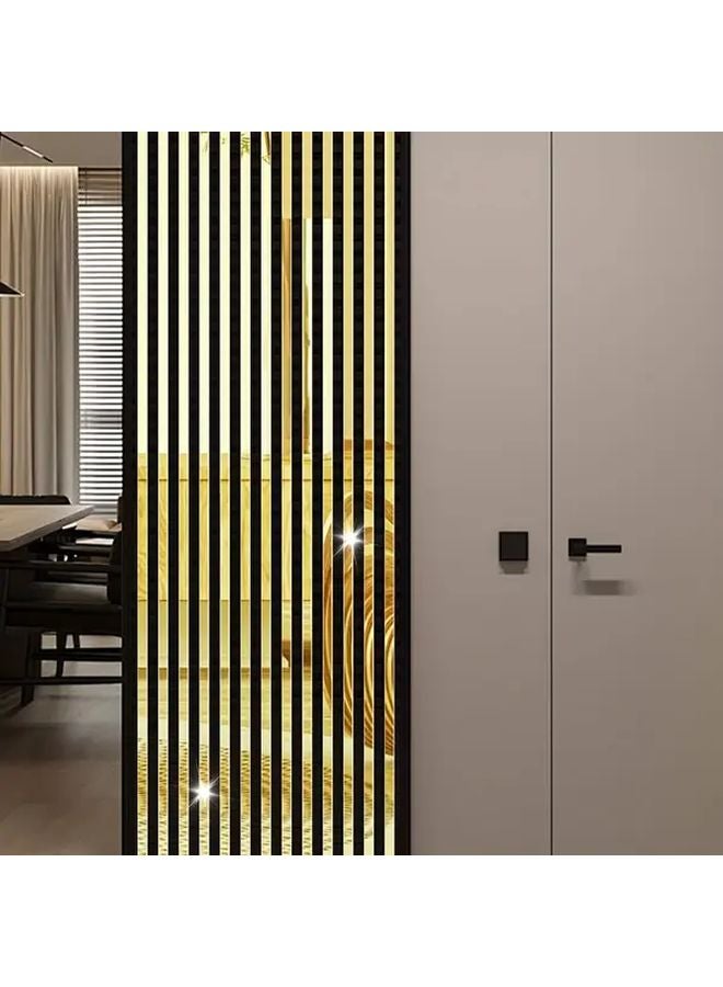 Self Adhesive Removable Silver Mirror Wall Decal 1.18x13.78 Inch for Home Decor - Image 3