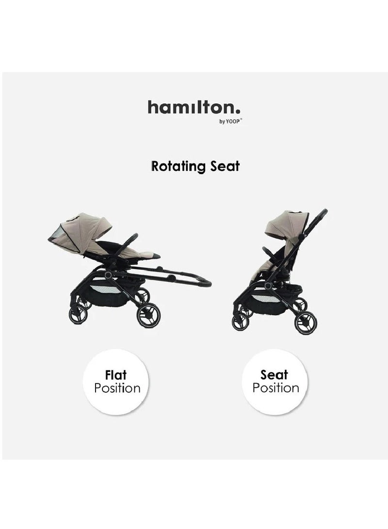 هاميلتون عربة أطفال هاميلتون باي يوب T1 باجي خفيفة الوزن - رمادية - Image 3