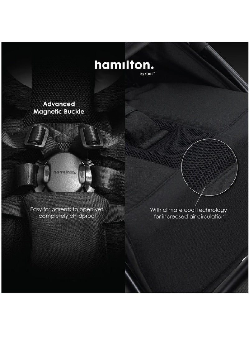 هاميلتون عربة أطفال هاميلتون باي يوب T1 باجي خفيفة الوزن - رمادية - Image 5