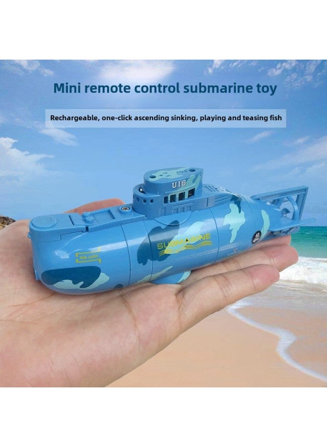 Mini Wireless Remote Control Submarine Waterproof Speedboat Submarine Model Charged Electric Water Play Toy Children Special Olympics-Colour:Dark Green Nuclear Submarine-27mhz✓-Specification:Standard Charging - Free Remote Control Battery + Tools✓  - Image 4