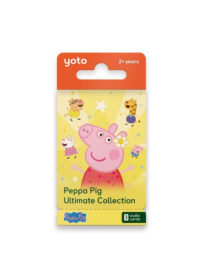 YOTO Peppa Pig Ultimate Collection - 3 Kids Audio Cards for Use with Player & Mini All–in–1 Audio Player, Screen–Free Listening with Fun Festive Music for Playtime Travel & Holiday Parties, Ages 2+ - Image 1