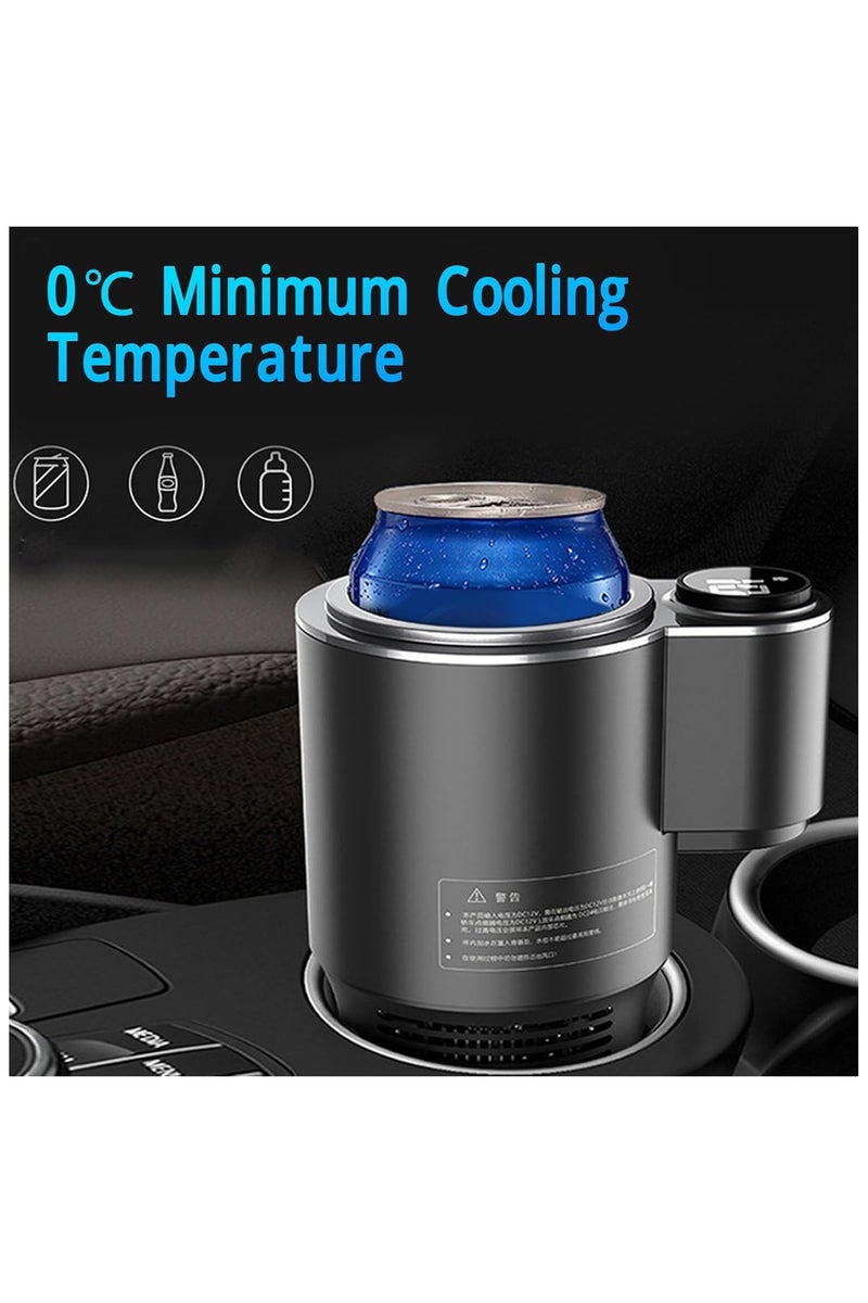 فيفب مبرد وسخان أكواب السيارة الذكي، كوب تبريد وتسخين 2 في 1، كوب تدفئة للسيارة، حامل أكواب للسيارة مزود بشاشة رقمية (أسود) - Image 3