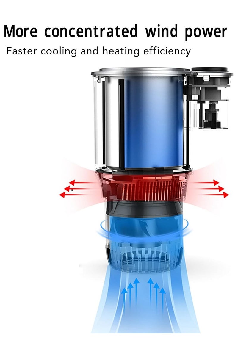فيفب مبرد وسخان أكواب السيارة الذكي، كوب تبريد وتسخين 2 في 1، كوب تدفئة للسيارة، حامل أكواب للسيارة مزود بشاشة رقمية (أسود) - Image 5