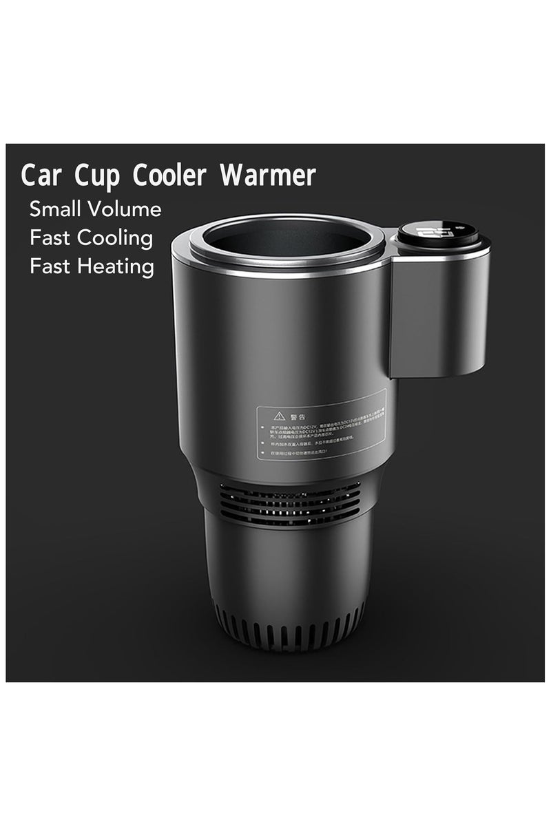 فيفب مبرد وسخان أكواب السيارة الذكي، كوب تبريد وتسخين 2 في 1، كوب تدفئة للسيارة، حامل أكواب للسيارة مزود بشاشة رقمية (أسود) - Image 4