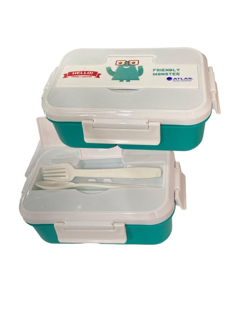 ATLAS 2-Compartment Lunch Box Multicolour  - Image 2