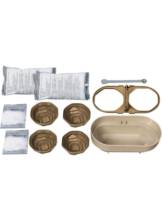 4M KidzLabs Grow Your Crystal Geodes Science Kit – Grow Two Sparkling Crystal Geodes Inside Realistic Shell Containers with Stands, Mixing Tools & Full Instructions – STEM Chemistry Kit Ages 8+ | 00-03919/EU - Image 2