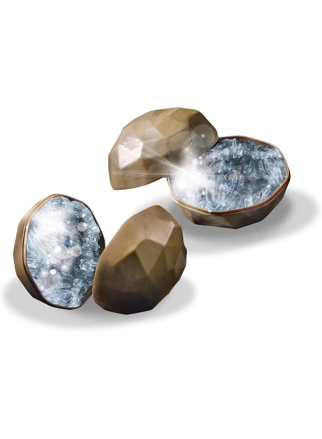 4M KidzLabs Grow Your Crystal Geodes Science Kit – Grow Two Sparkling Crystal Geodes Inside Realistic Shell Containers with Stands, Mixing Tools & Full Instructions – STEM Chemistry Kit Ages 8+ | 00-03919/EU - Image 4