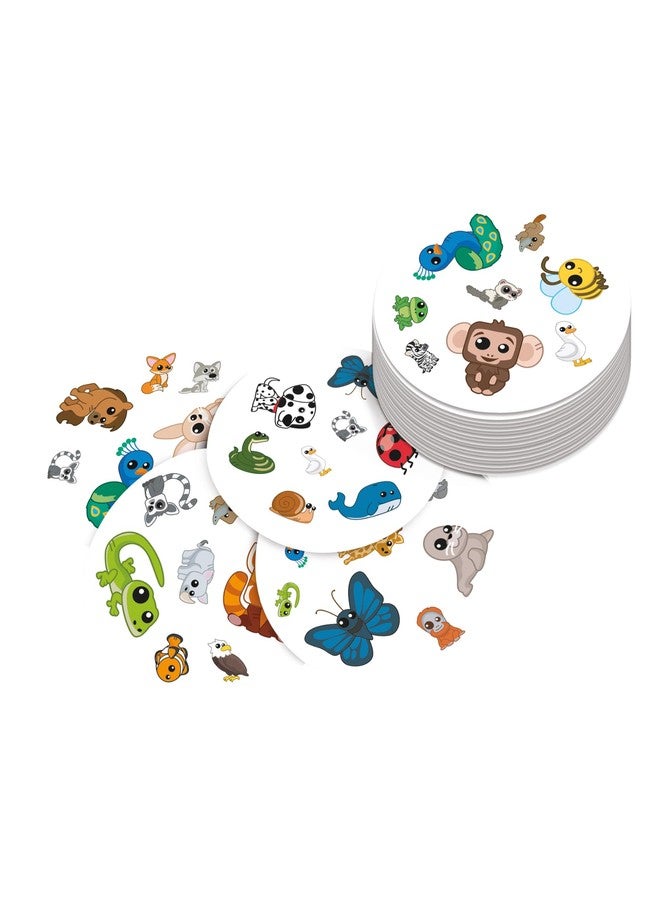 Asmodee Spot It! Animals (2024 Refresh) - Eco-Blister Edition, 5-in-1 Visual Perception Game for Quick Reflexes and Family Fun, Ages 4+, 2-8 Players, 15 Minute Playtime - Image 5