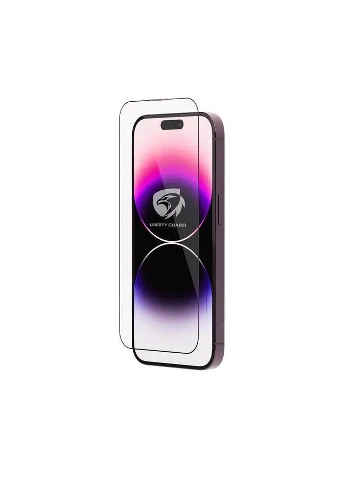 لبرتي جارد غطاء كامل 2.5D شفاف DR لهاتف iPhone 14 Pro Max - شفاف - Image 1