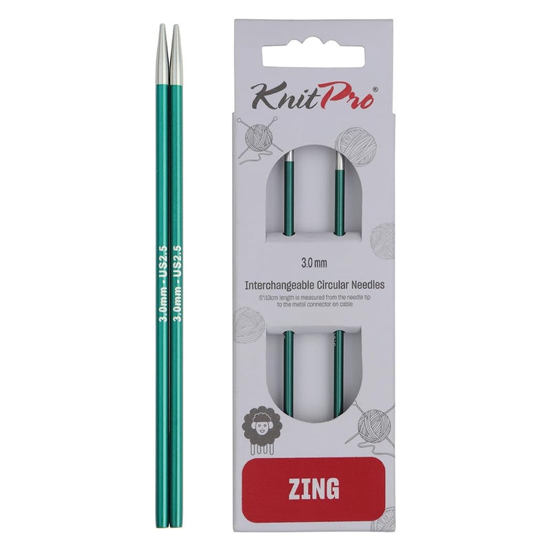 KnitPro Zing Interchangeable Circular Needles 4 10cm  US Size 25 3mm