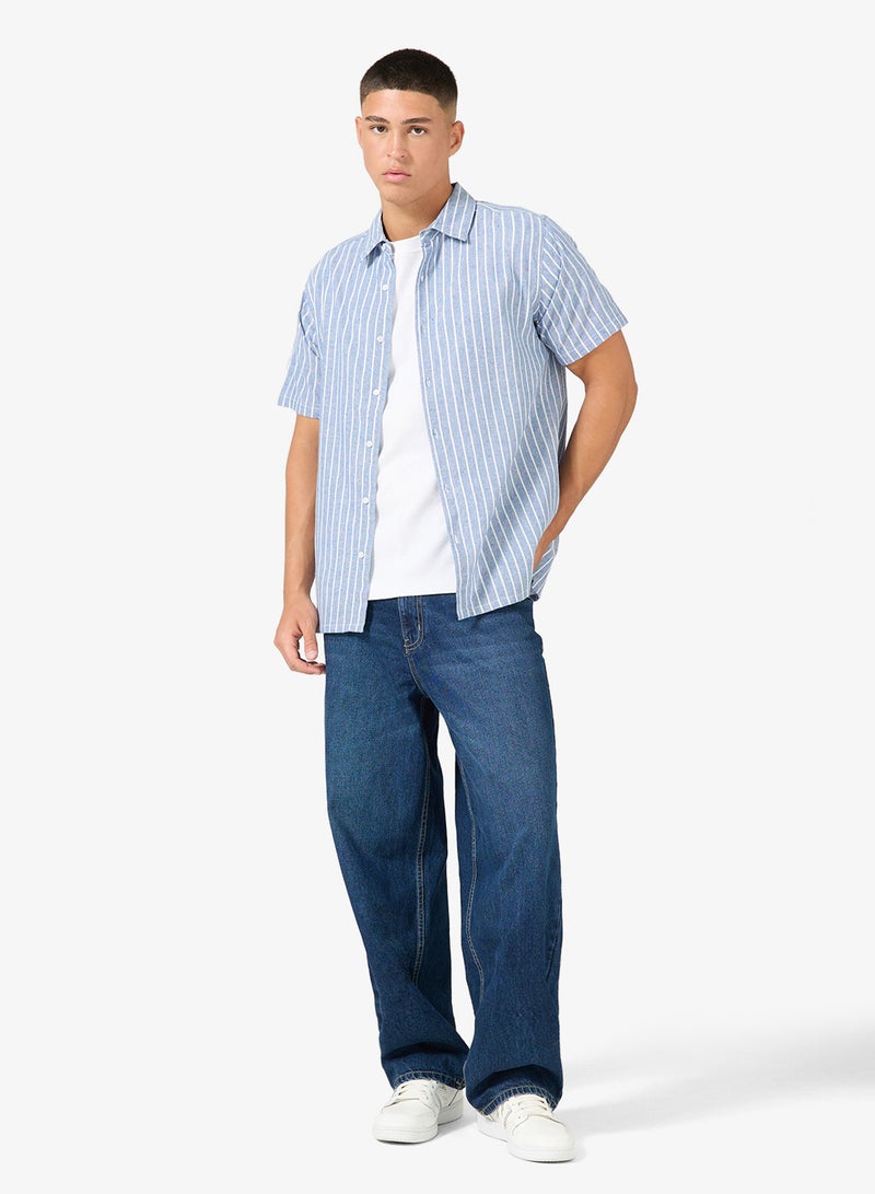 سفنتي فايف قميص كلاسيكي بقصة عادية - Image 4