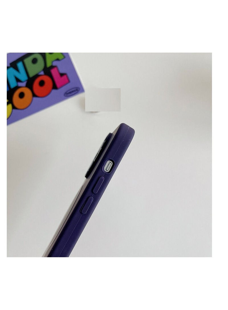 غطاء حماية خلفي من السيليكون ماج سيف متوافق مع هاتف ايفون  13 برو ماكس بنفسجى - Image 2