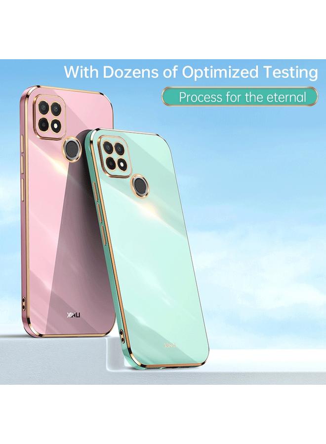 اس-توب جراب لهاتف Realme C21Y من XINLI، جراب هاتف TPU مطلي بالكهرباء 6D بحافة مستقيمة - Image 2