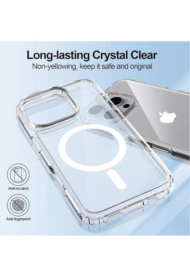 Raxoom iPhone 16 Pro Magnetic Case - Clear Scratch-Resistant Back (AHN 16 Pro) - Image 5