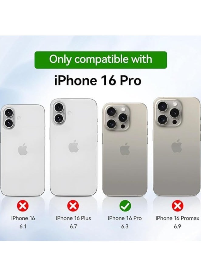 Raxoom iPhone 16 Pro Magnetic Case - Clear Scratch-Resistant Back (AHN 16 Pro) - Image 2