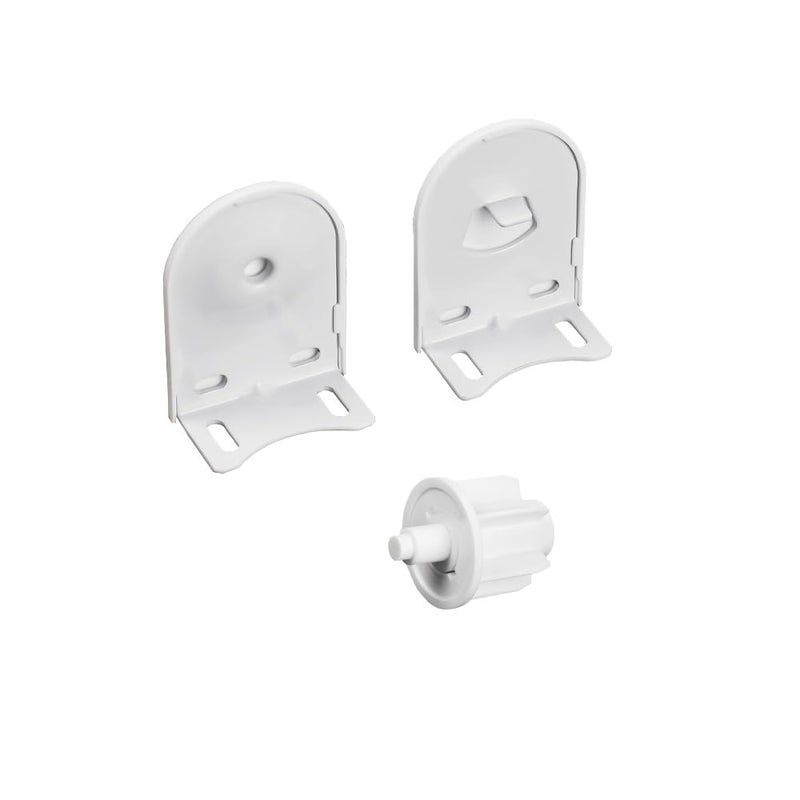 Rollerhouse 3840mm Roller Blind Repair Kit Mount Window Shade Brackets Curtain Roller Blind Accessories for Electric Blinds with 1 12 Tube 1 Pair White