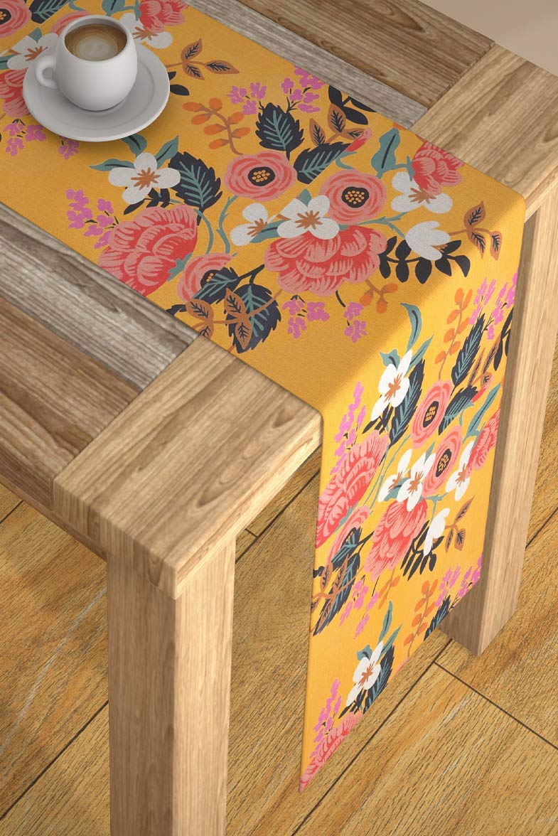 AEROHAVEN™ Abstract Multicolour HD Digital Premium Modern 4 Seater Table Runner Cloth - TR-08 - (Multicolor, 13 x 60 Inch) - Image 2
