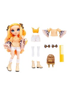 RAINBOW HIGH Rainbow High Jr Poppy Rowan 9 Inch Orange Fashion Doll with Doll Accessories- Open and Closes Backpack, Great Gift for Kids 6-12 Years Old and Collectors, Multicolor, 9 inches  - Image 2