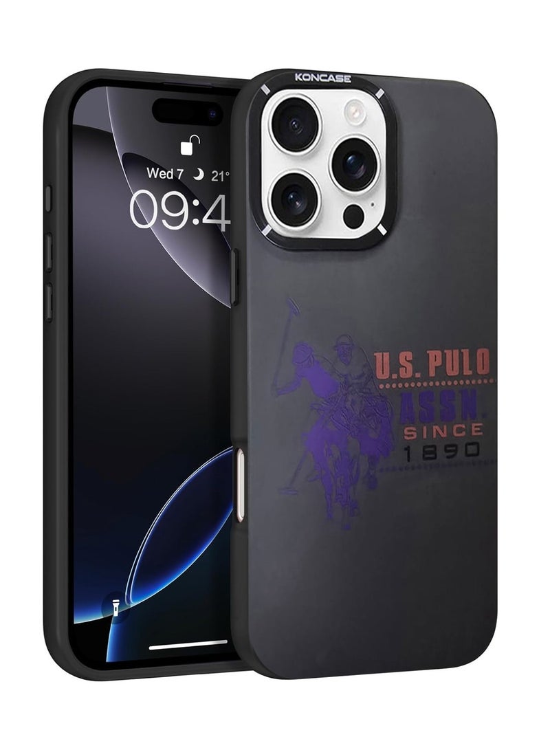 Techie غطاء خلفي من السيليكون TPU من Aesthetic US Pulo مع واقي عدسة الكاميرا المرتفع لآيفون 16 برو ماكس - Image 1