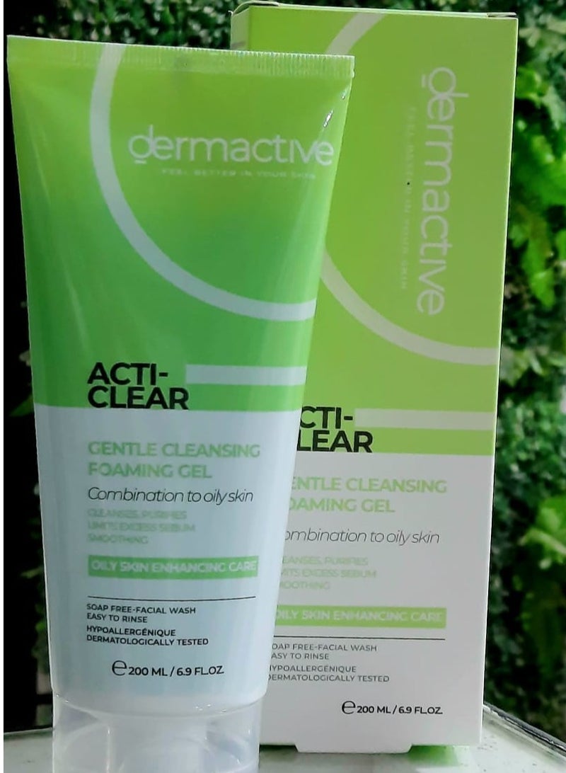 Dermactive ACTI-CLEAR Gentle Cleansing Foaming Gel 200ML - Image 2