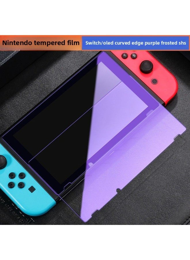 جنرال من أجل نينتندو سويتش، فيلم مقسى OLED Frosted Game Film مضاد للزجاج الأزرق NS واقي شاشة - اللون: Switch 2.5d أرجواني فاتح (كبير) فيلم مقسى عاري  - Image 1