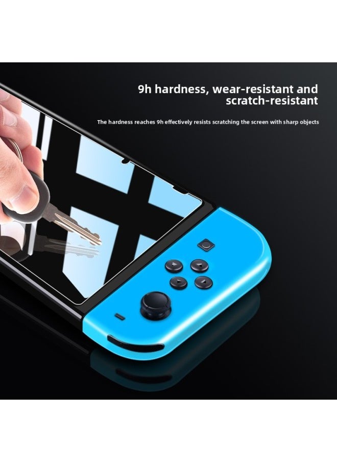 جنرال من أجل نينتندو سويتش، فيلم مقسى OLED Frosted Game Film مضاد للزجاج الأزرق NS واقي شاشة - اللون: Switch 2.5d أرجواني فاتح (كبير) فيلم مقسى عاري  - Image 3