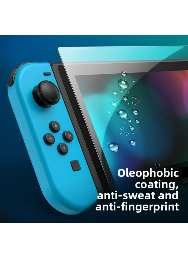 جنرال من أجل نينتندو سويتش، فيلم مقسى OLED Frosted Game Film مضاد للزجاج الأزرق NS واقي شاشة - اللون: Switch 2.5d أرجواني فاتح (كبير) فيلم مقسى عاري  - Image 4