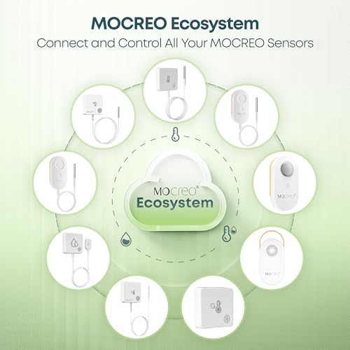 MOCREO MS1 Wireless Thermometer Freezer Alarm, Required Hub (Not Include), Email Alert, App Notification, Data Logging Export, No Subscription Fee, for Refrigerator, Freezer, Hot Tub - Image 5