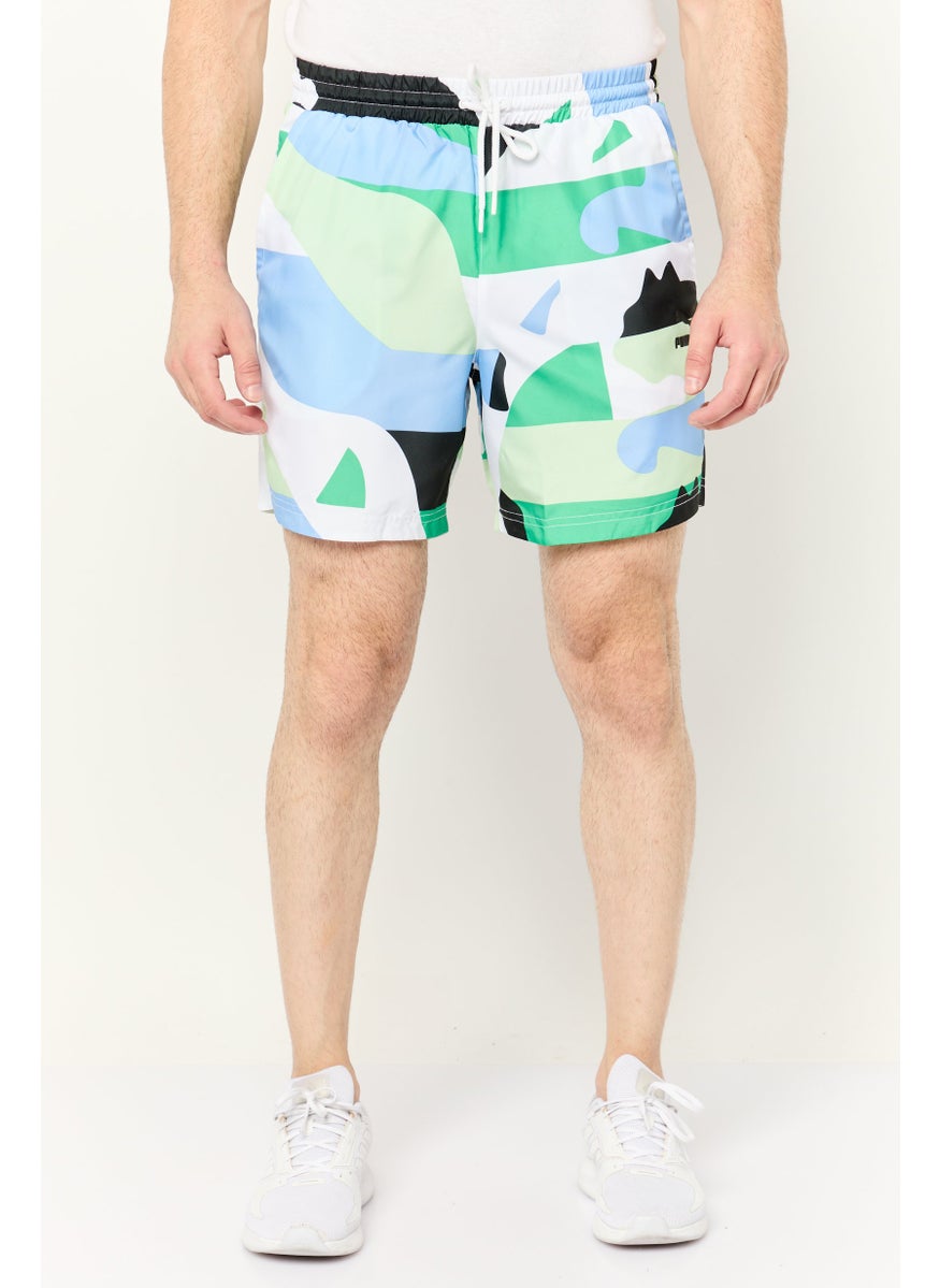 PUMA Men Sportswear Fit Drawstring Outdoor Shorts, Multicolor  - Image 1