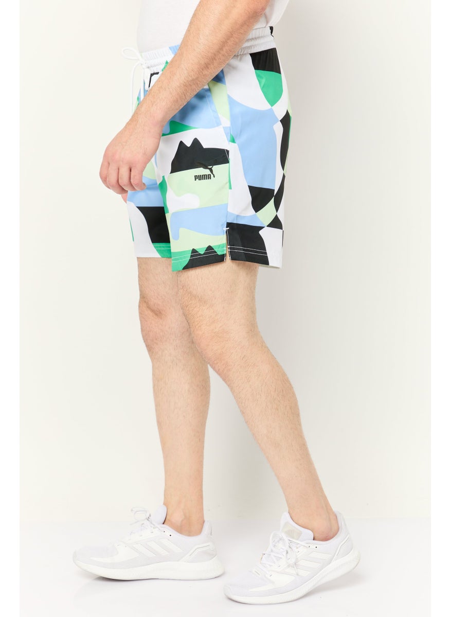 PUMA Men Sportswear Fit Drawstring Outdoor Shorts, Multicolor  - Image 3