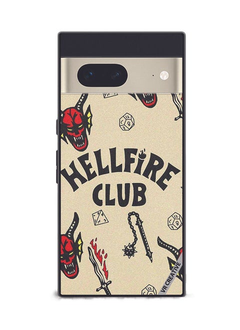 Protective Case Cover For Google Pixel 7 Hellfire Club Design Multicolour