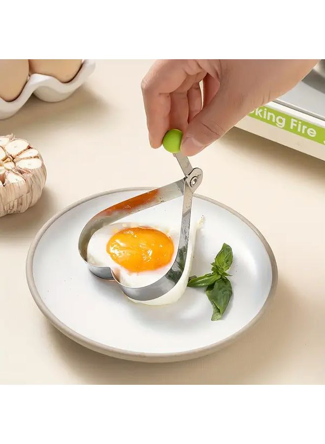 Stainless Steel Heart Shaped Egg Frying Mold Non Stick Breakfast Cooker - Image 2