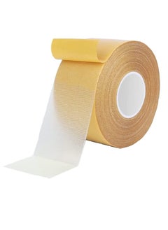 Peachjoy Double Sided Tape Heavy Duty, 5cmx20m Universal High Tack Strong Wall Adhesive with Fiberglass Mesh, Super Sticky Resistente Clear Tape, Easy Use Mounting Tape for Rug Fixed Floor Wall Deco  - Image 1