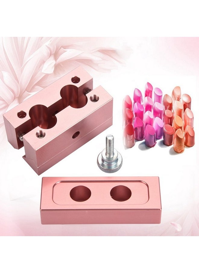 HURRISE Lipstick Maker,Lipstick Mold,Diy Lipstick Maker Mold, Makeup Cosmetics Lipstick Mould Silicone Mold Making Tool Aluminum Alloy Lip Balm Maker Tool  - Image 3