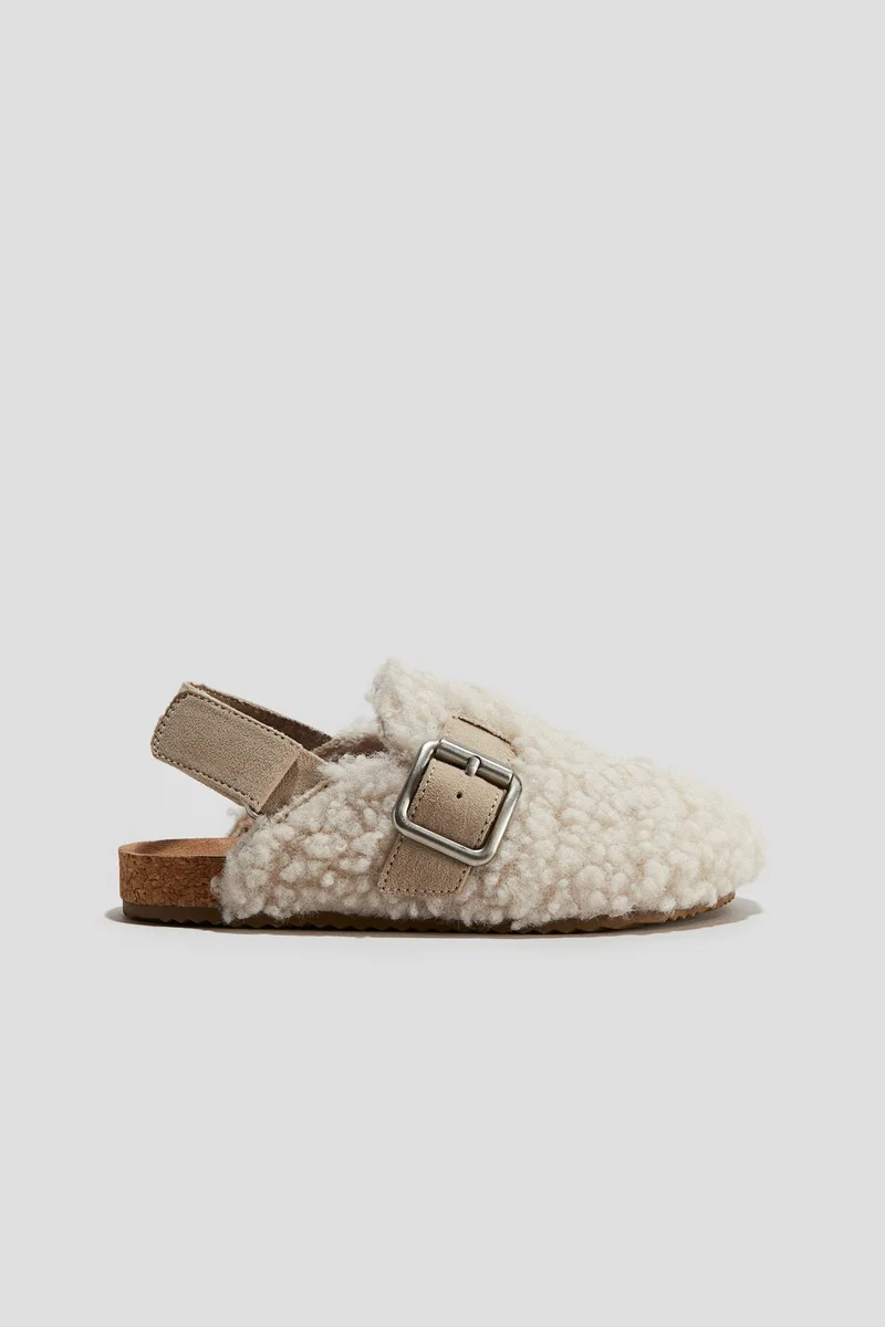H&M Teddy mules