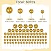 NACHLYNN 80 Pcs Cake Balls Decorations Mini Balloon Cake Topper Balls Foam Cupcake Toppers Balls for Cake Decorating Birthday Parties Weddings Anniversary Gold - Image 4