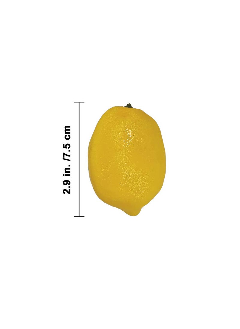 Winlyn Winlyn 28 PCS Artificial Lemons and Limes  Fake Fruit Lemons Artificial Lifelike Simulation Lemon for Home House Kitchen Party Decoration  - Image 2