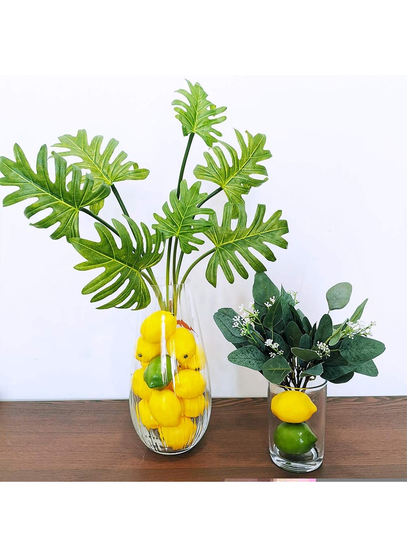 Winlyn Winlyn 28 PCS Artificial Lemons and Limes  Fake Fruit Lemons Artificial Lifelike Simulation Lemon for Home House Kitchen Party Decoration  - Image 4