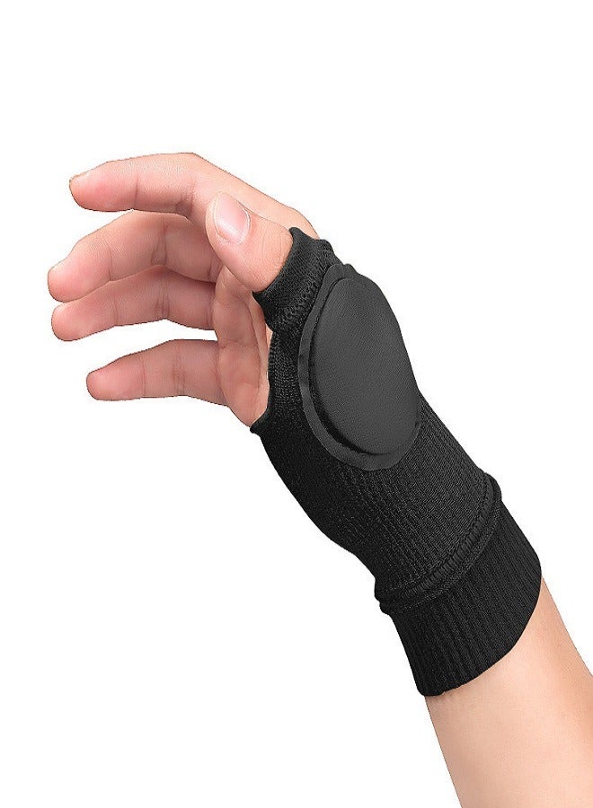 Black Big Finger Pressure Wrist Training Wrist Protector Sports Sprain Breathable Computer Keyboard Hand Protector Gloves
