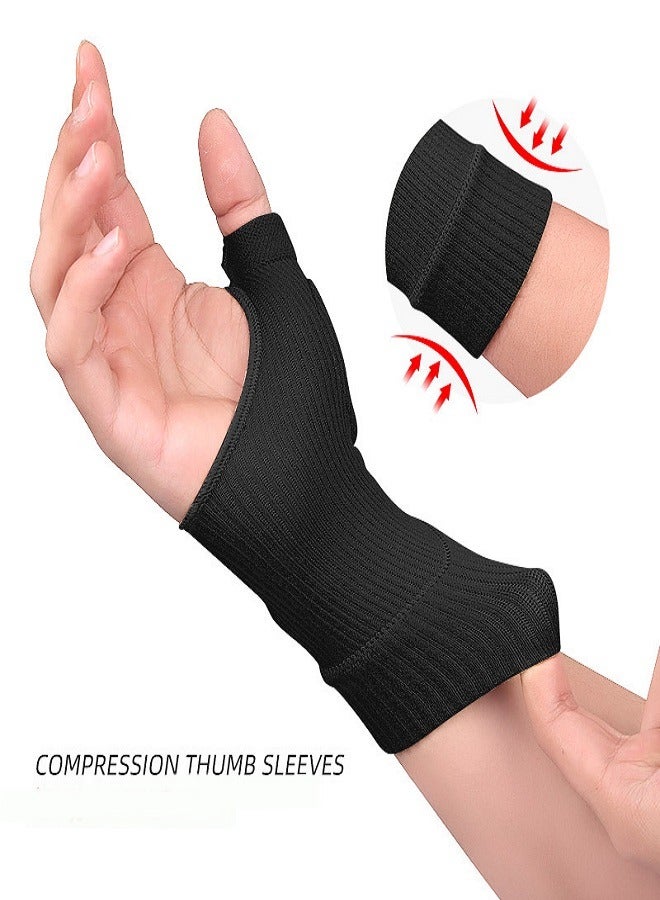 Black Big Finger Pressure Wrist Training Wrist Protector Sports Sprain Breathable Computer Keyboard Hand Protector Gloves