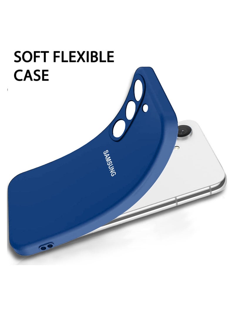 Wtech Premium Soft Liquid Silicone Case Cover For Samsung Galaxy A35 5G 2024 Navy Blue - Image 5