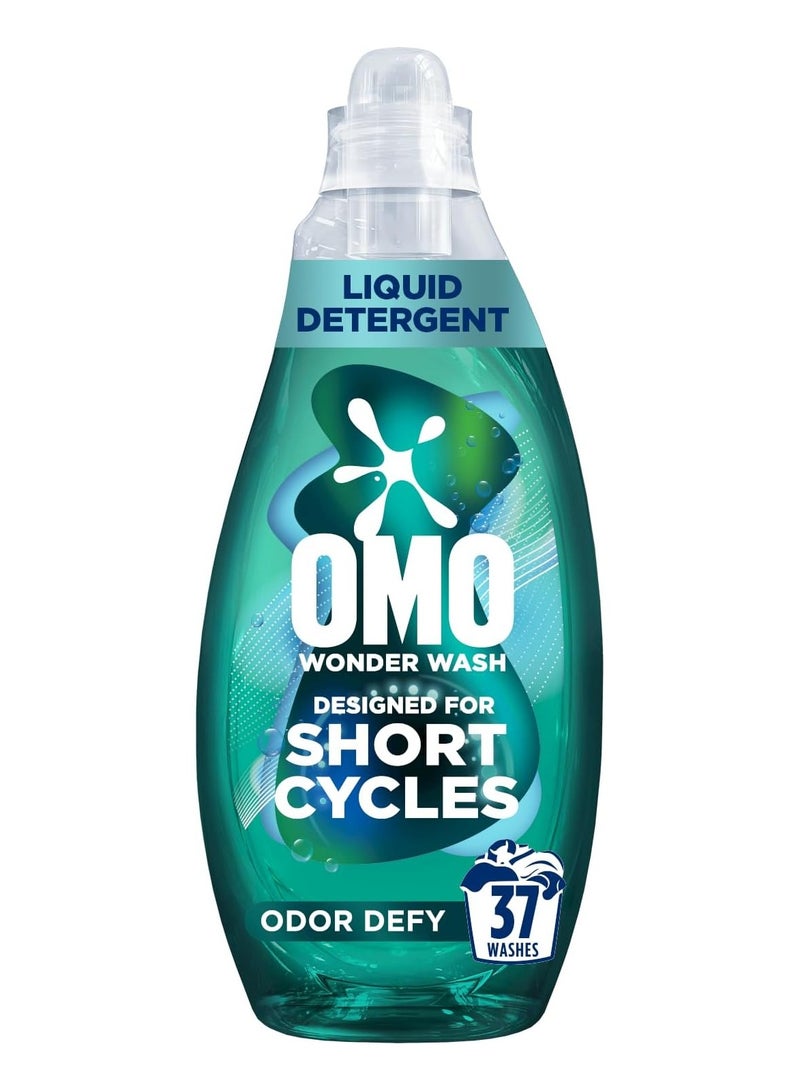 OMO Wonder Wash Liquid Laundry Detergent Odor Defy for Short Cycles Stain Removal1480ml