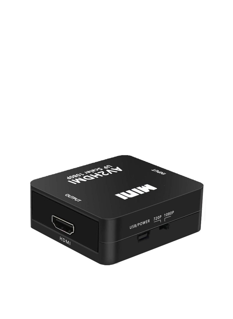SYOSI - RCA to HDMI, AV to HDMI CVBS to HDMI Converter, CVBS RAC Audio and Video Adapter 720p/1080P, Widely Used Retro Games/TV/VCR/PS1/PS2 / DVD/PAL/NTSC - Image 1