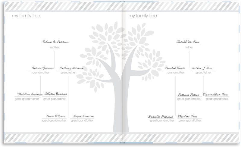 pearhead Field test upgraded craftsmanship First 5 Years Chevron Baby Memory Book with Included Clean-Touch Baby Safe Ink Pad to Create Baby's Handprint or Footprint, Keepsake Milestone Journal, UK English Version, Blue Simple multifunctional build - Image 3