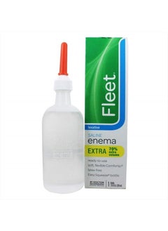 Fleet Laxative Saline Extra Enema for Adult Constipation, 7.8 fl oz Bottle (2 Pack) 