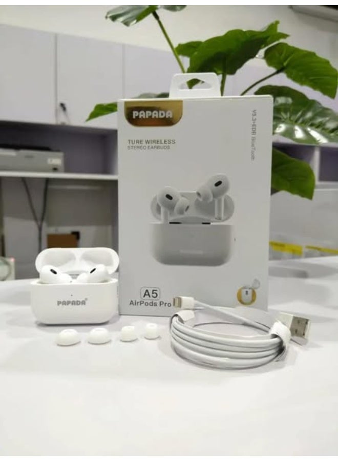 PAPADA A5 Airpod Bluetooth 5.3 ENC Smart HiFi Noise Reduction Deep Bass Stereo - Image 1