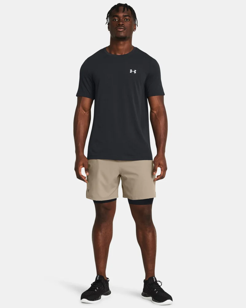 Under Armour Brown Men's Vanish Woven 2-in-1 Shorts for Men | Best Price UAE