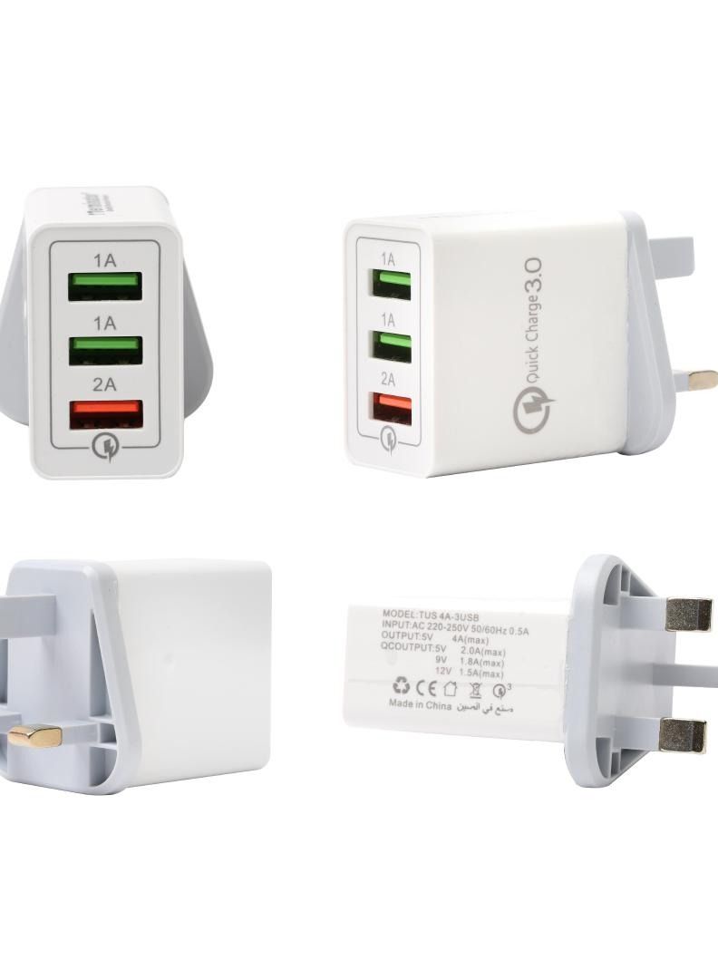 Terminator 13A Fast Charger with 3 USB (Qualcomm 3.0) - Image 4